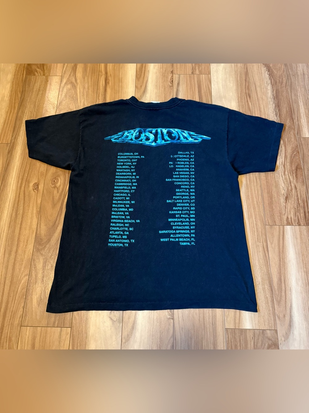 Vintage Boston Band Shirt Mens XL Walk On Concert 1997 Rock 90 USA Single Stitch - Picture 4 of 5
